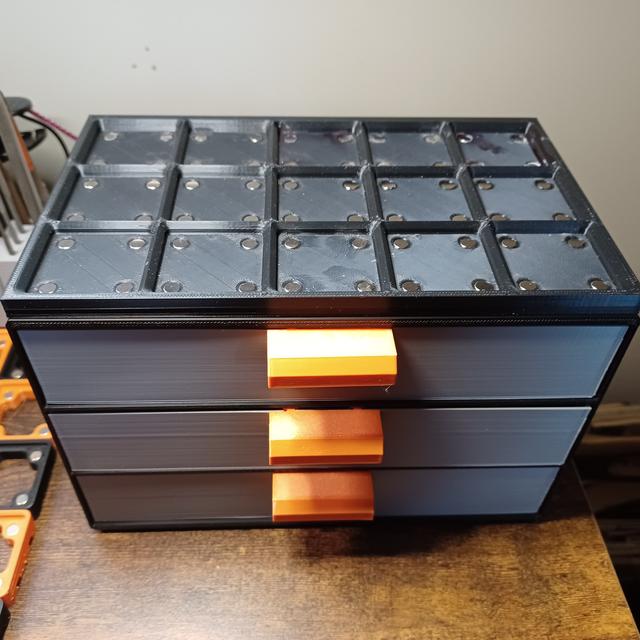 Top Tray with Magnets for GF Modular Drawer System 3D model thumbnail