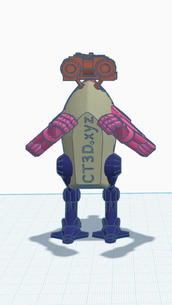 Robot Benchy 3D model thumbnail