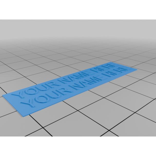 Ringbell nametag 3D model thumbnail