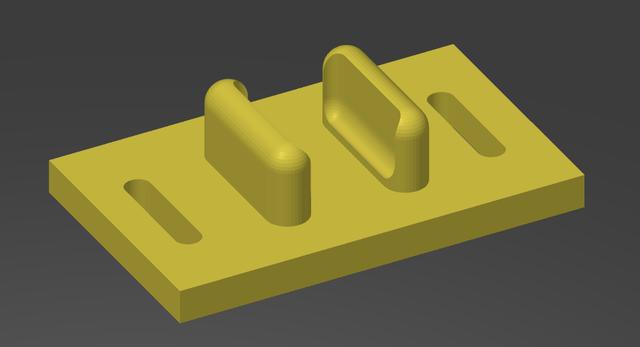 Sliding Door Guide 3D model thumbnail