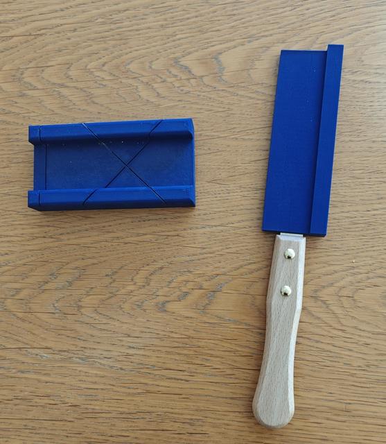 Pull Saw Cover and Mitre Box 3D model thumbnail