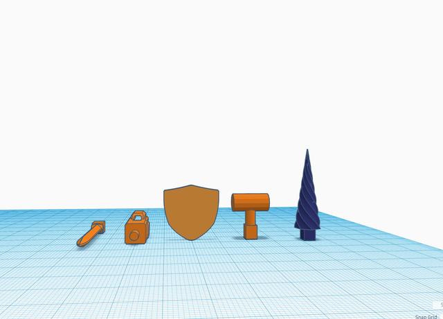 Dummy 13 forearm weapon connecter. 3D model thumbnail