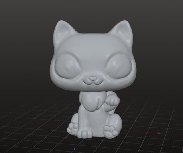LPS Lucky Cat 3D model thumbnail