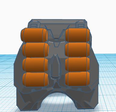 dummy 13 emile chest plate 3D model thumbnail