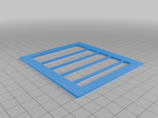 simple 2.5 ssd Bracket 3D model thumbnail