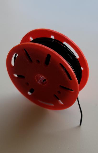 Cable Spool Holder Gridfinity (small) - 1/3 and 1/2 wide spool 3D model thumbnail