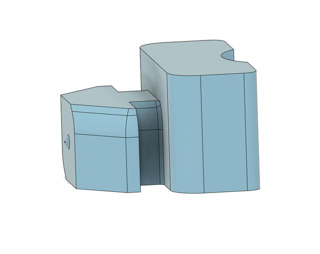 2020 Extrusion 3.6x1.25 Zip Tie Clip 3D model thumbnail