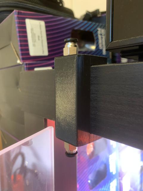 Double M10 connection - IKEA Lack clamp 3D model thumbnail