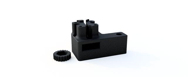 PET bottle cutting machine with blades 3D model thumbnail