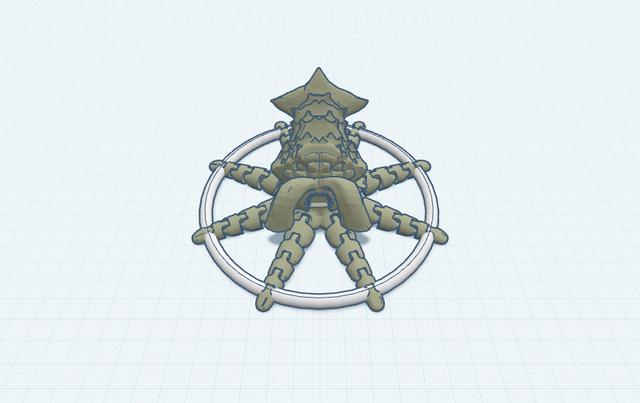 kraken flying saucer 3D model thumbnail