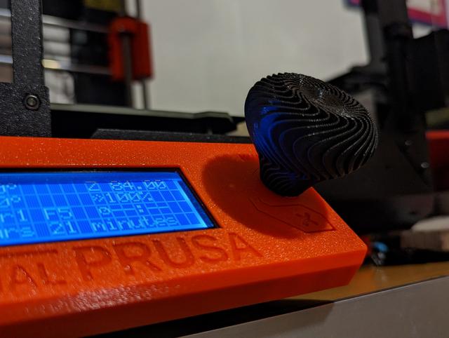 Soft touch LCD knob 3D model thumbnail