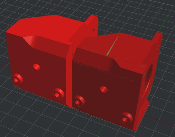 Direct Drive Left Mount Hero Me Gen 7  Tronxy XY 2 Pro 3D model thumbnail