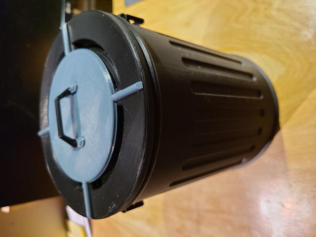 Trash can lid with venting 3D model thumbnail
