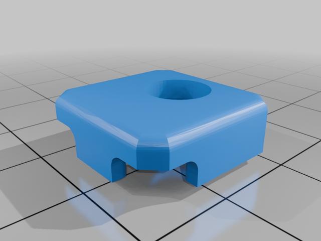 M-Lok wire guide beveled edge for 7.5mm pan head 3D model thumbnail