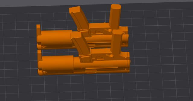Dummy 13 Machine Guns Extended Barrel resized 200% 3D model thumbnail