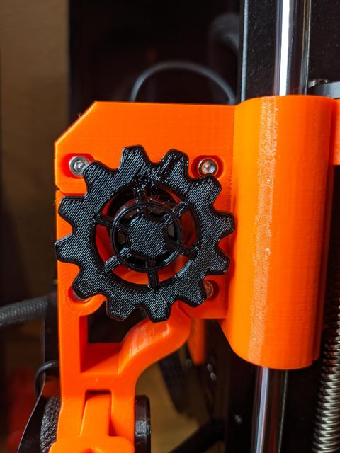 X-Axis Rotation Gear (Remix) 3D model thumbnail