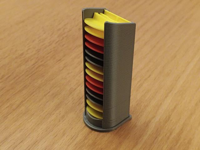 Grandma's High Capacity Filament Clip Magazine 3D model thumbnail