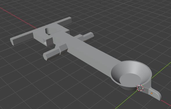 Remixed spoon for catapult 3D model thumbnail