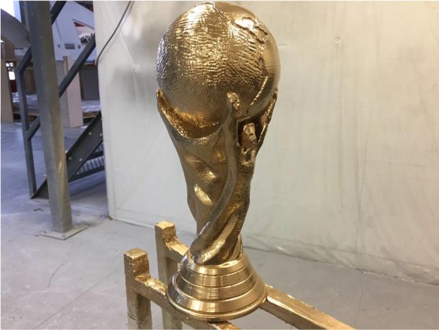 Low Poly Fifa World Cup Trophy 3D model thumbnail