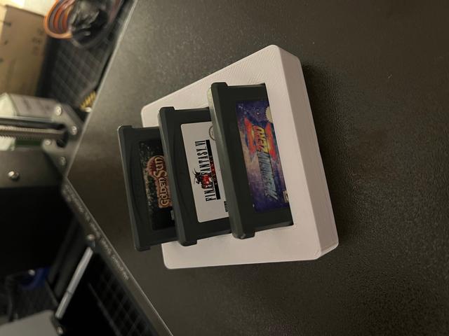 GBA Gridfinity - Game Boy/Color/Advance Cartridge Storage 3D model thumbnail