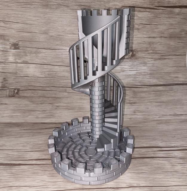 dice tower 3D model thumbnail