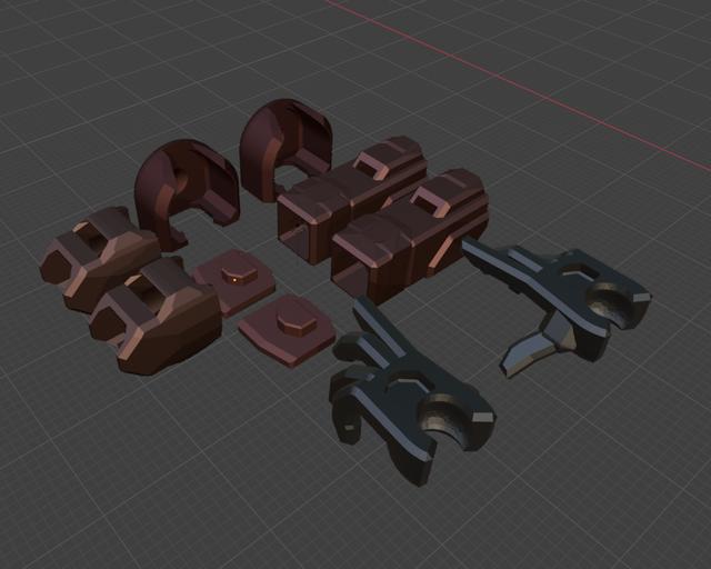 Dummy 13 1.0 redisigned armor V2 3D model thumbnail
