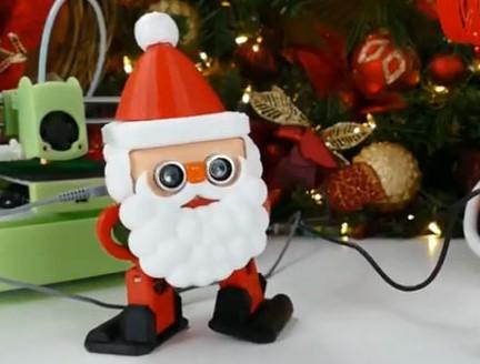 Otto DIY Santa Claus robot 3D model thumbnail