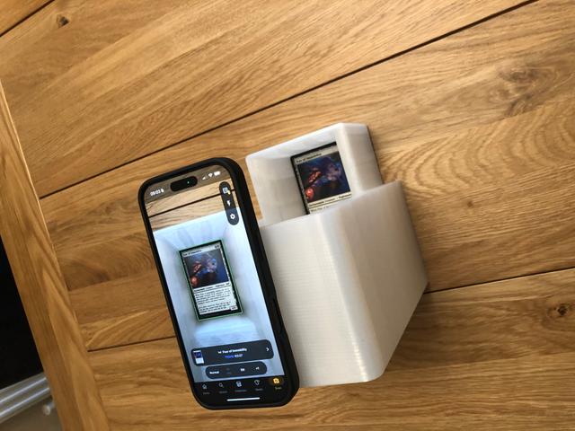 Card Slinger 1.0 Phone Stand Add-On 3D model thumbnail