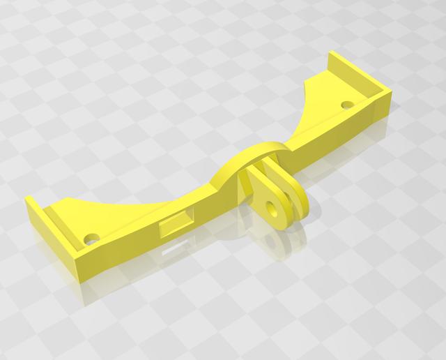 Sturdy 120mm Fan Bracket for Modular Mounting System 3D model thumbnail