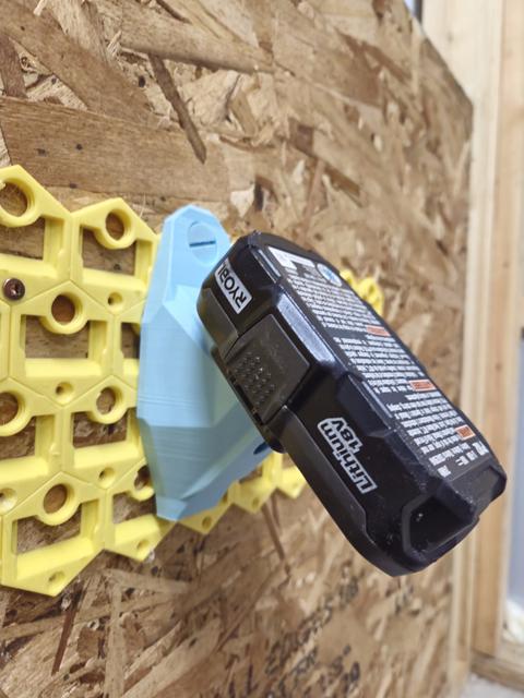 GOEWS Ryobi Battery Mount 3D model thumbnail
