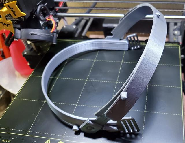 Reinforced and Easier to Print Rotating Face Shield - US Version 3D model thumbnail