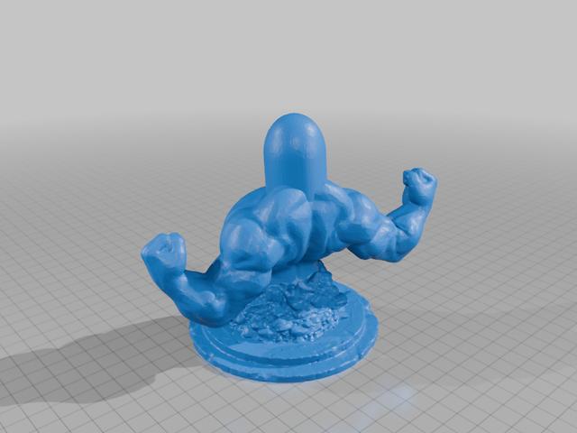 Buff Diglett  3D model thumbnail