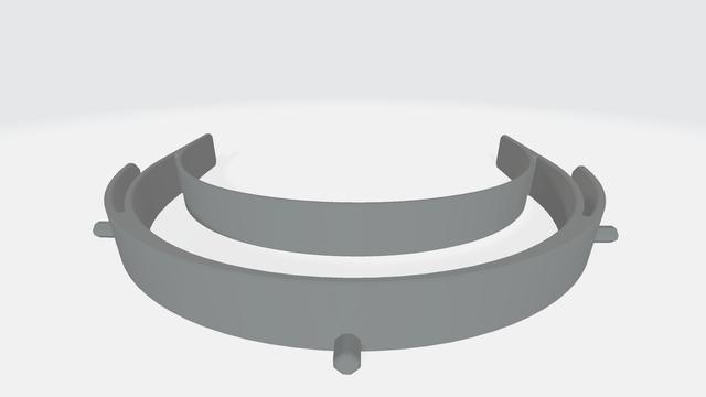 US version Head with Longer Knobs 3D model thumbnail