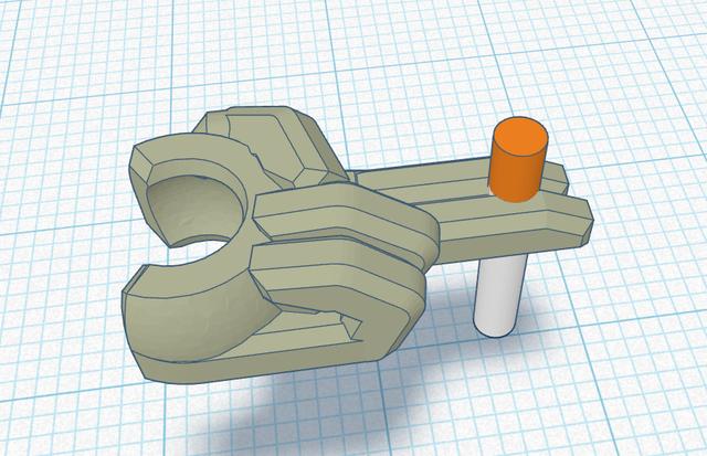 Dummy 13 cigarette hand 3D model thumbnail