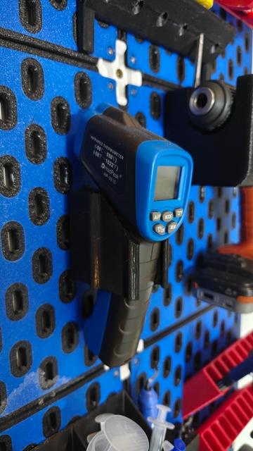 Ikea Skadis IR thermometer holder  3D model thumbnail