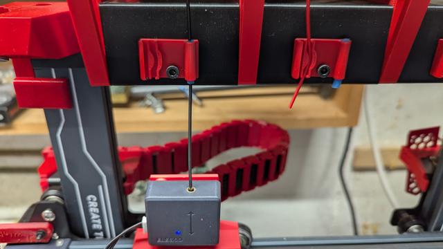Combo Filament Clip and Guide for Neptune 3 Pro 3-Spool Holder 3D model thumbnail