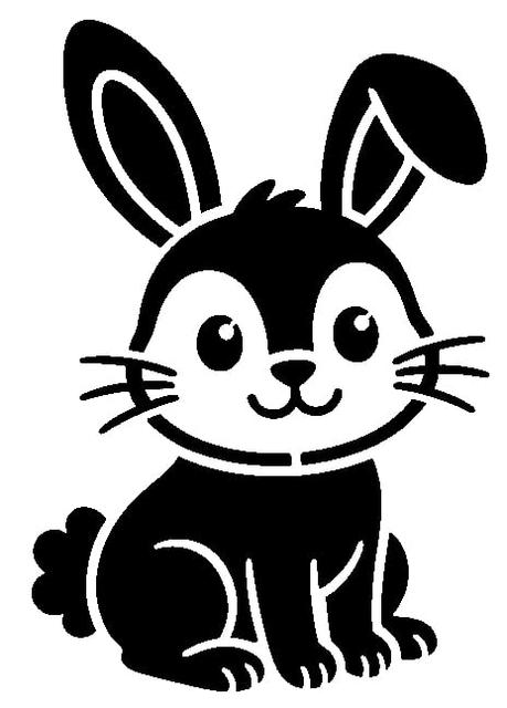 Rabbit stencil 10 3D model thumbnail