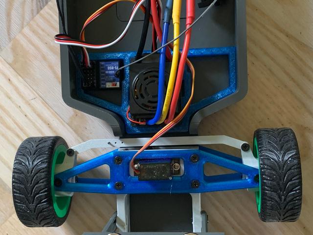 2 types ESC holder for DukeDoks chasis 3D model thumbnail