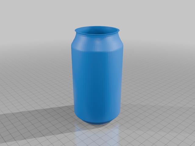 12 Oz. Beverage can w/o top 3D model thumbnail