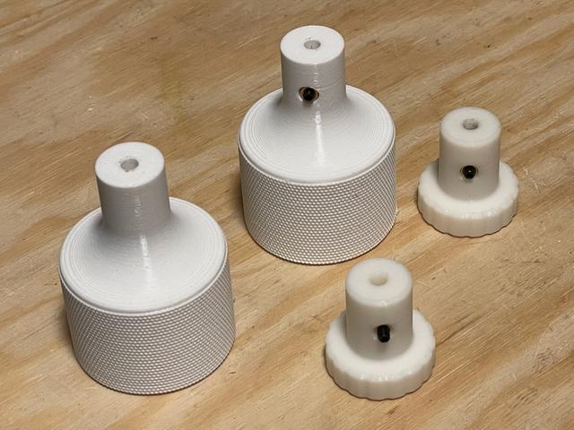 Bigger replacement knob for Hypatia focusser for the Hadley telescope. 3D model thumbnail