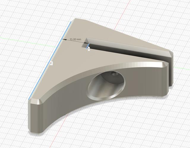 Low-Profile Ikea Skadis Stand - 15mm 3D model thumbnail