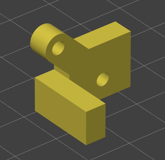 Bed hinge reinforcement for S. Holmstead's Articulated Dump Truck 3D model thumbnail