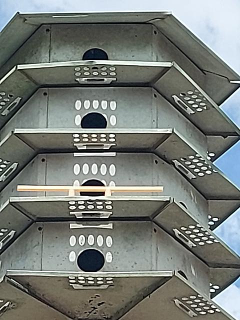 Replacement Perch for my Aluminum, Hexagon shaped, Purple Martin House 3D model thumbnail