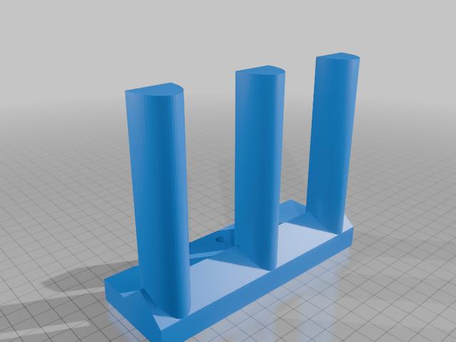Pharmacy Pill Container Rack 3D model thumbnail