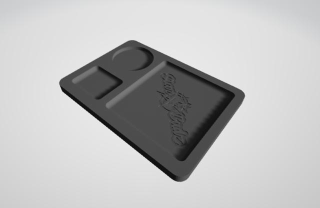 Rolling Tray 1 3D model thumbnail