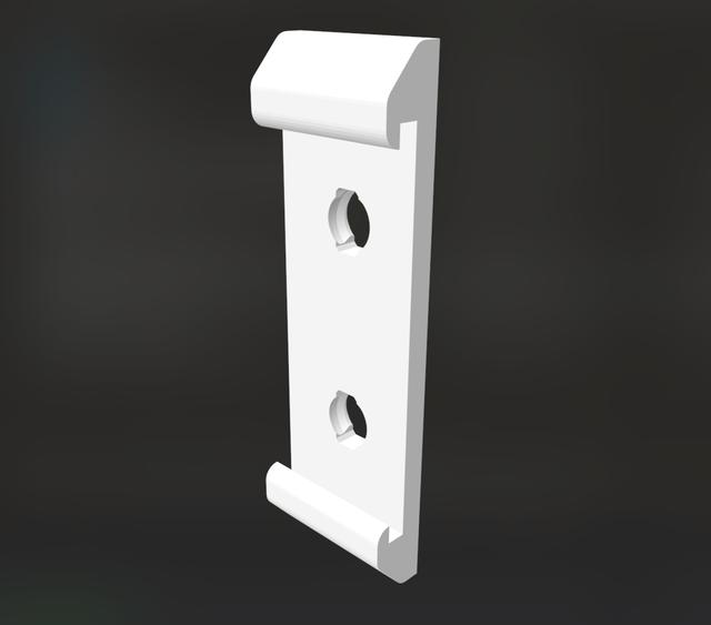 IKEA KOPPLA (3-way) holder for Underware 3D model thumbnail