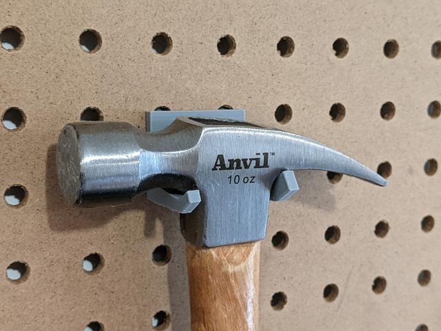 Pegboard - Hammer (10oz) Peg 3D model thumbnail