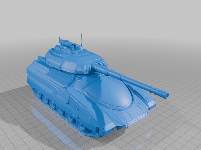 Laser Tank 3D model thumbnail