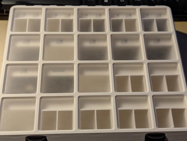 5x4 window insert with single-layer recesses 3D model thumbnail
