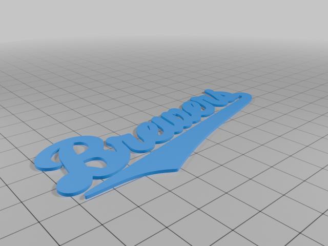 Milwaukee Brewers logo AMS REQ 3D model thumbnail